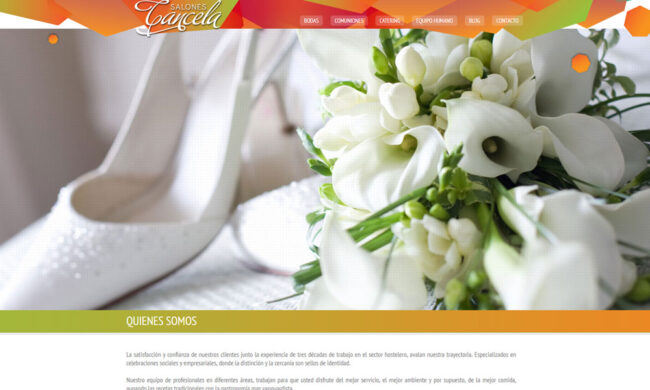 Salones Cancela. Página Web y App de Gestión