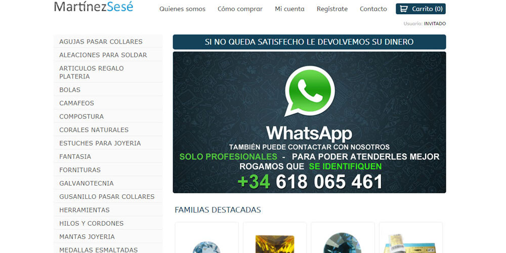 Catálogo y Tienda Online Martínez-Sesé