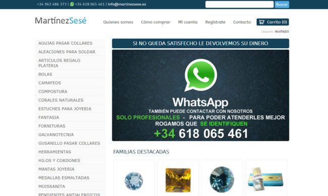 Catálogo y Tienda Online Martínez-Sesé