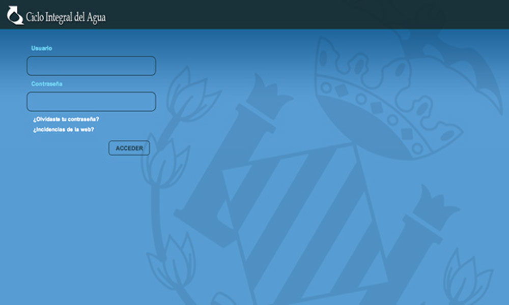 Aplicaciones Web, Ciclo Integral del Agua de Valencia