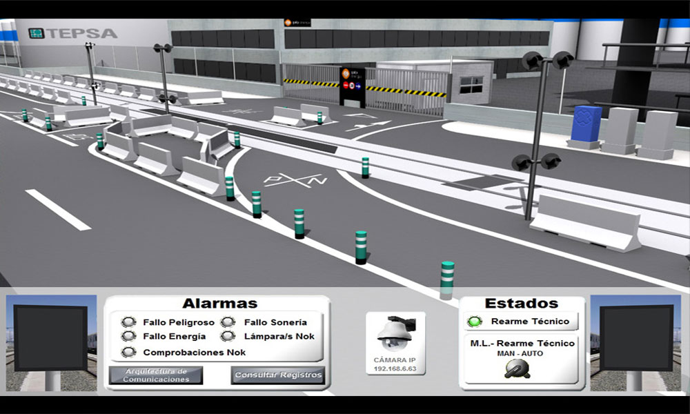 Monitorización del Sistema de Pasos a Nivel, Automatización Industrial