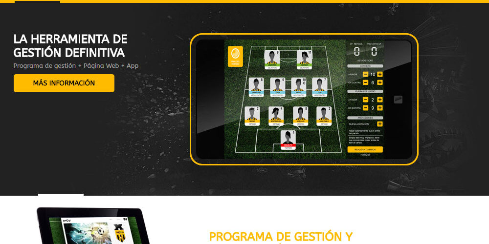 NetGol. App de Tecnificación para los Clubes de Fútbol