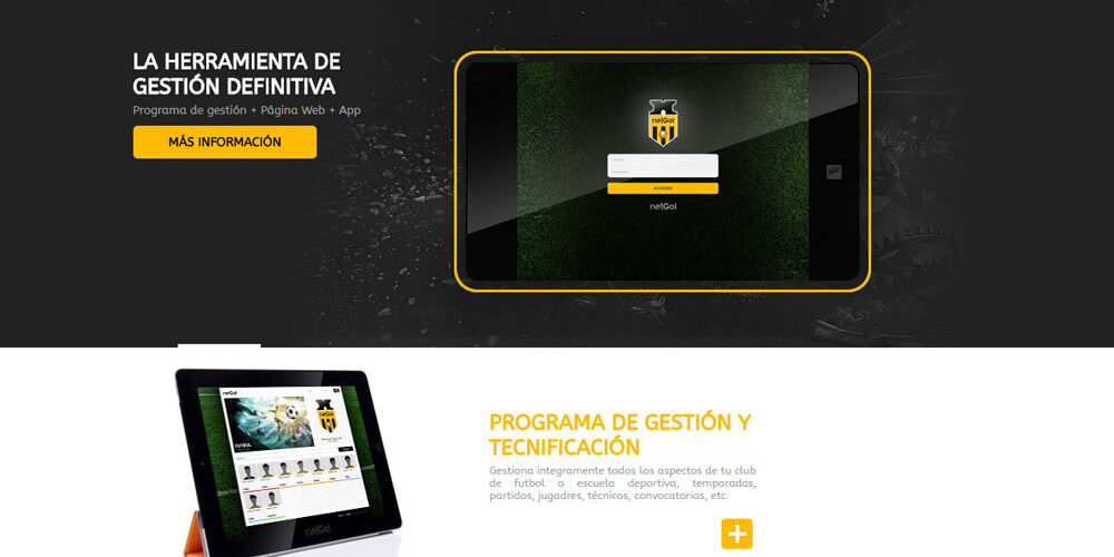 NetGol, diseño web