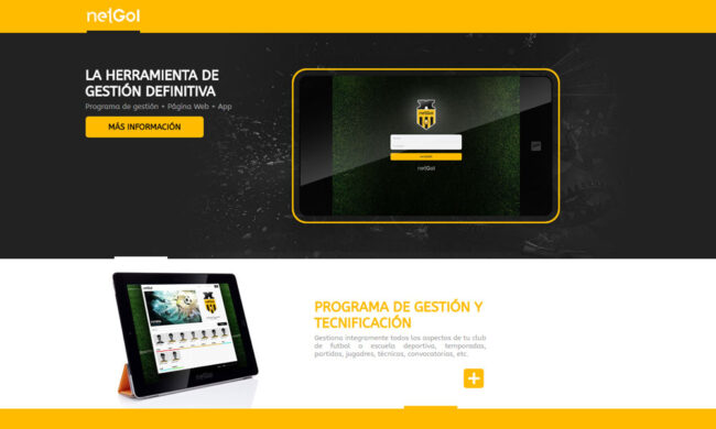 NetGol, diseño web