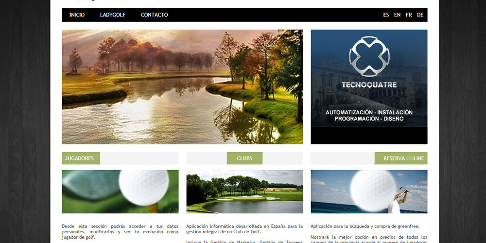 NetGolf, diseño web