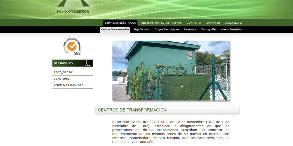 Nava Gestión, diseño web