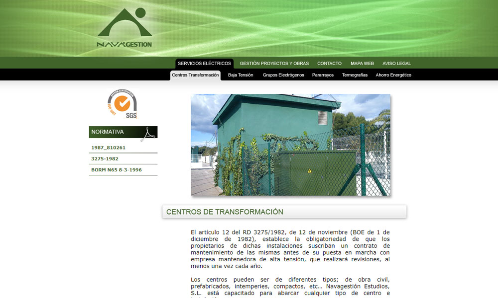 Nava Gestión, diseño web