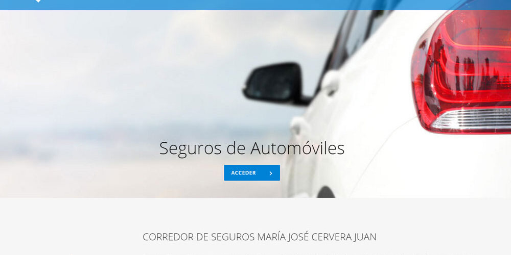 Seguros Cervera Juan, diseño web