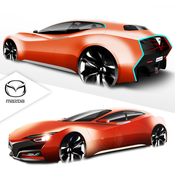 Mazda Herumetto, sketches cars, diseño industrial