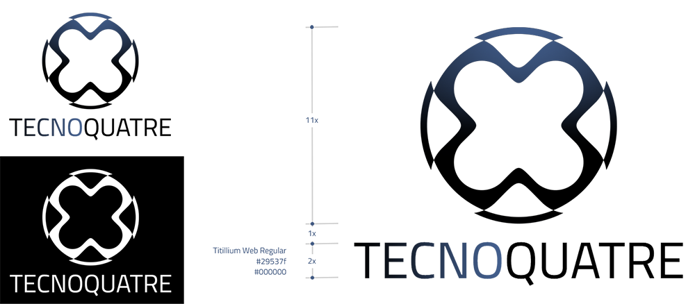 Tecnoquatre, diseño gráfico, logotipo, imagen corporativa